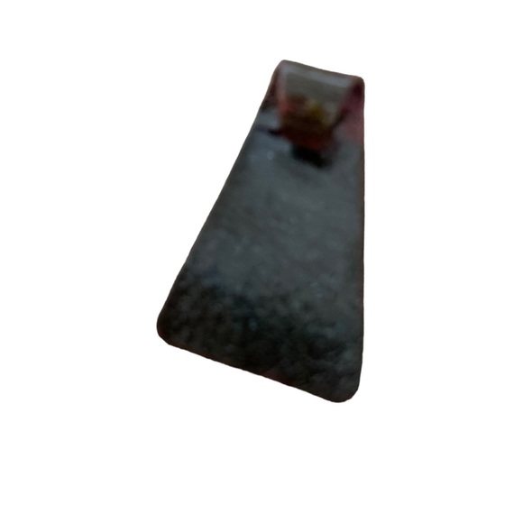 Pendant Enamel on Copper, Modernist, Abstract, Amber, Black - Picture 3 of 6